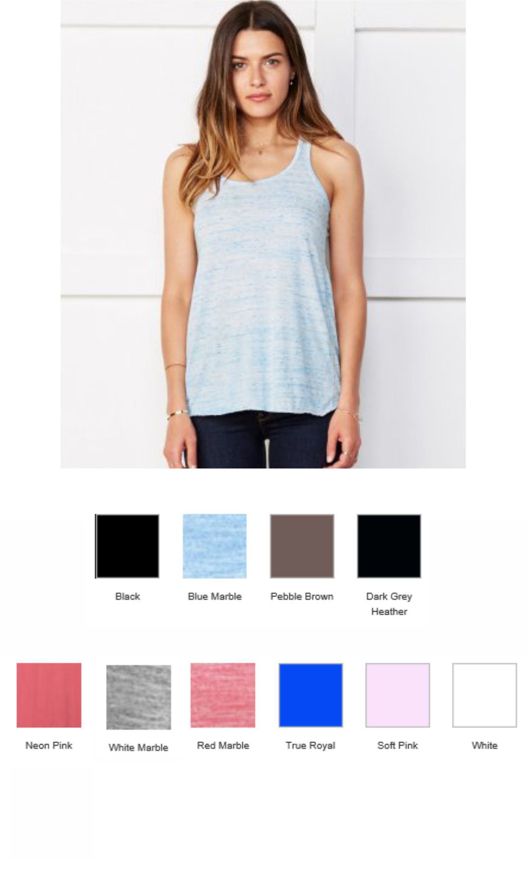 BL8800 Bella+ Canvas Flowy Back Tank Top - Click Image to Close
